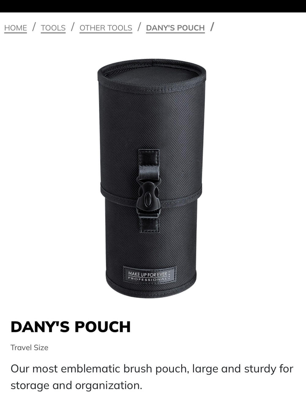 Makeup Forever Dany's Pouch Brush Holder in Black